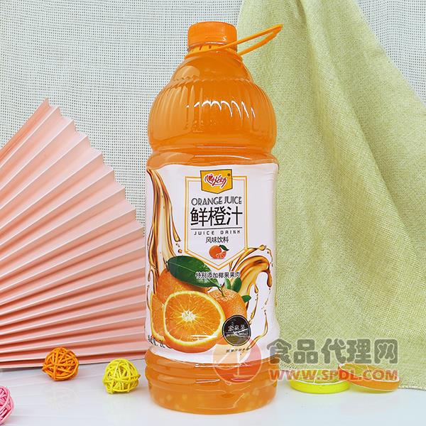 心悦动鲜橙汁饮料2L