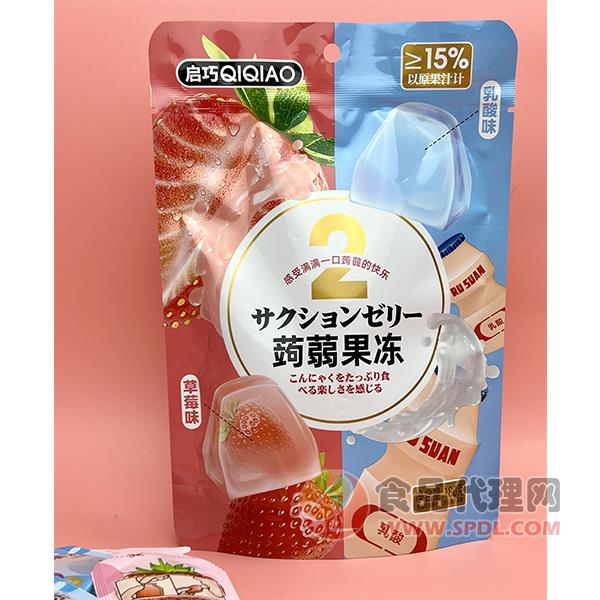 启巧蒟蒻果冻草莓味180g