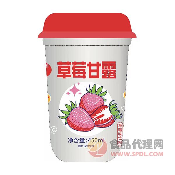 喜太郎草莓甘露草莓味饮料450ml