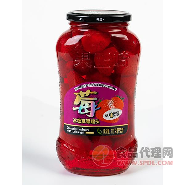 果正崎冰糖草莓罐头710g
