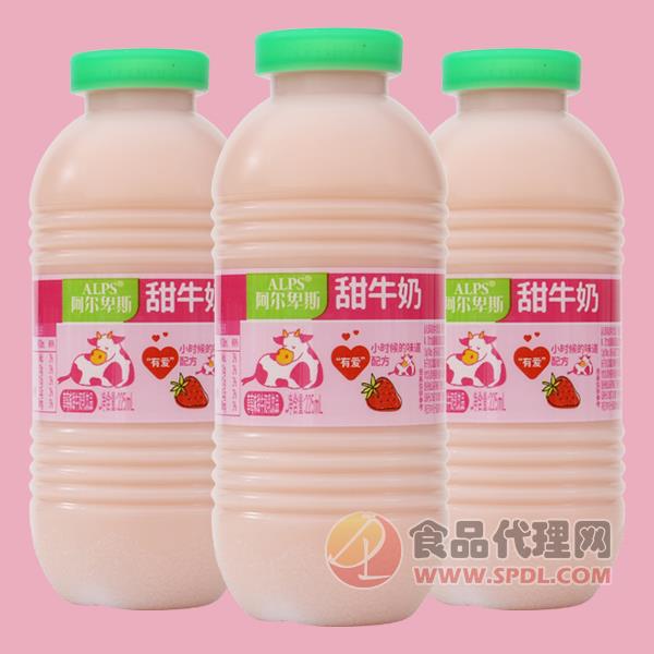 ALPS阿尔卑斯甜牛奶饮品草莓味225ml