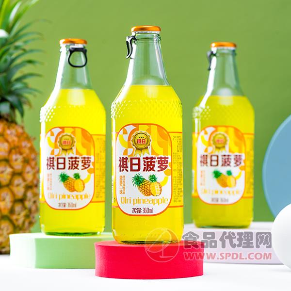 祺日菠萝味碳酸饮料360ml