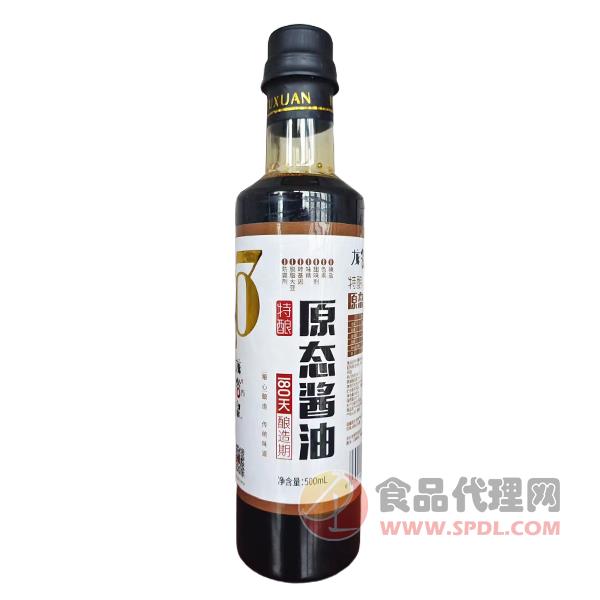 龙谷泉原态酱油500ml