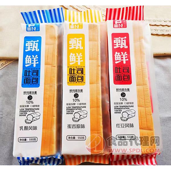 多品多甄鲜吐司面包550g