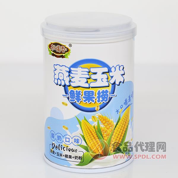 桃园春燕麦玉米鲜果捞酸奶口味280g