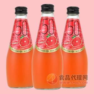 美纯果滋红柚汁复合乳酸菌果汁饮料280g