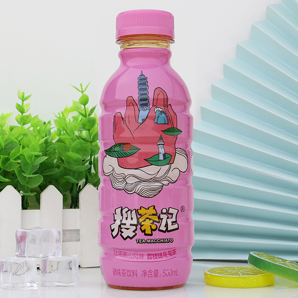 搜茶记台湾高山风味荔枝乌龙茶500ml