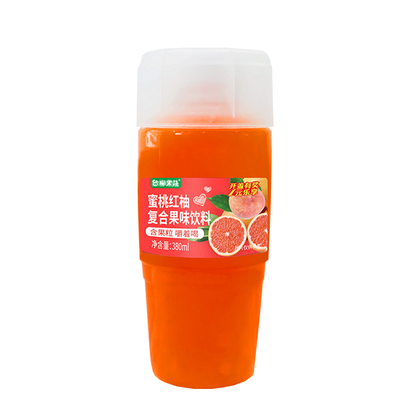 台椰果蔬蜜桃红柚复合果味饮料380ml