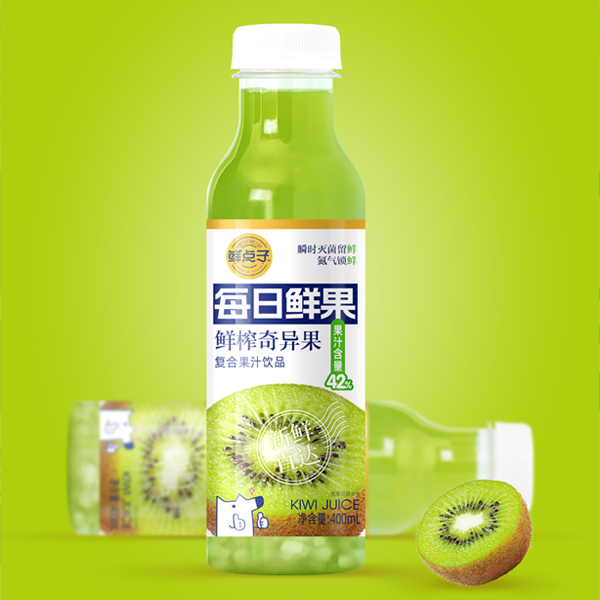 每日鲜果鲜榨奇异果复合果汁饮料400ml