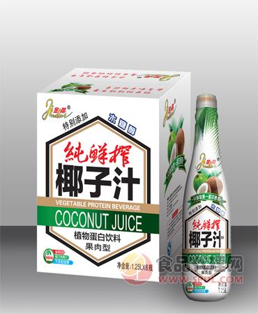 金带牌1.25x6瓶纯鲜榨椰子汁(植物蛋白饮料)