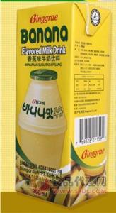 韩国宾格瑞香蕉味牛奶饮料200ml