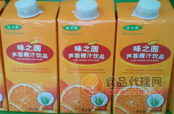 味之园芦荟橙汁450ml