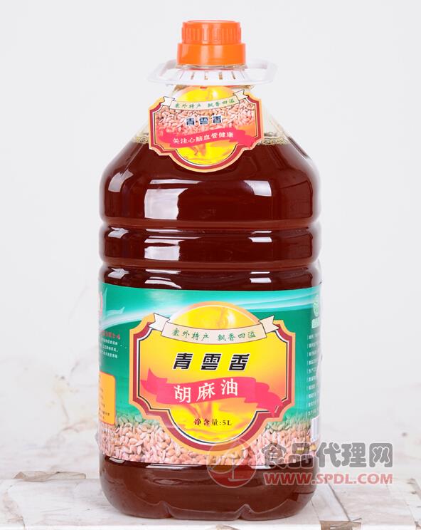 青云香胡麻油 5L