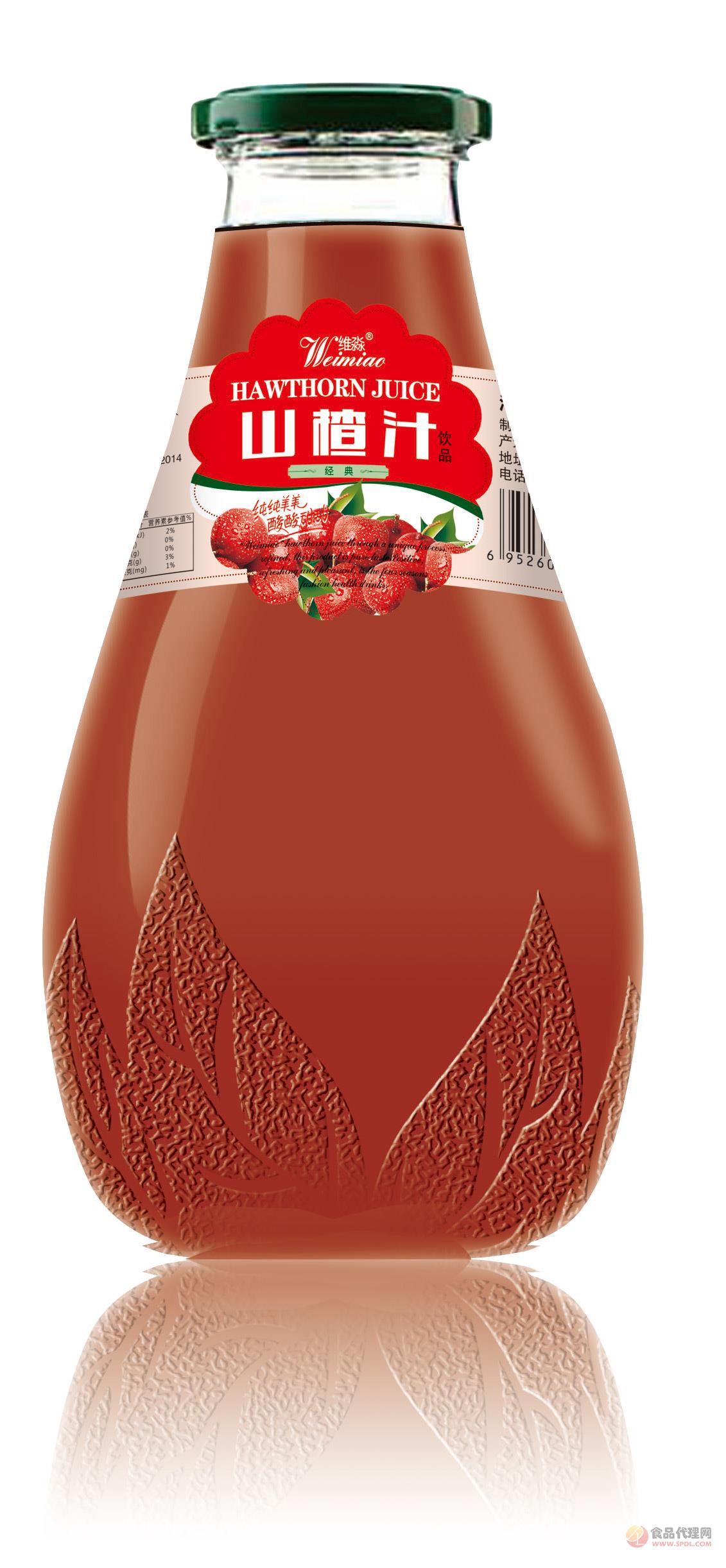 维淼饮品 山楂汁380ml