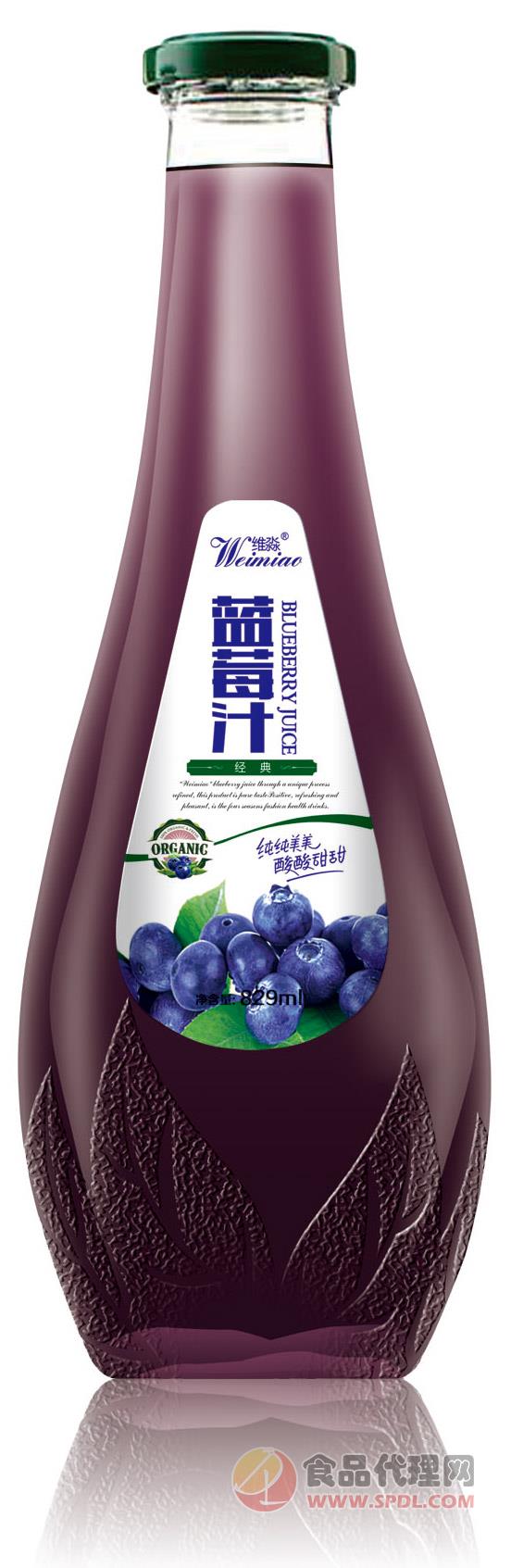 维淼 蓝莓汁858ml