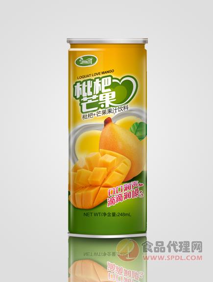 南瑞湾 枇杷+芒果果汁饮料248ml