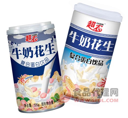 超农牛奶花生320g罐装招商