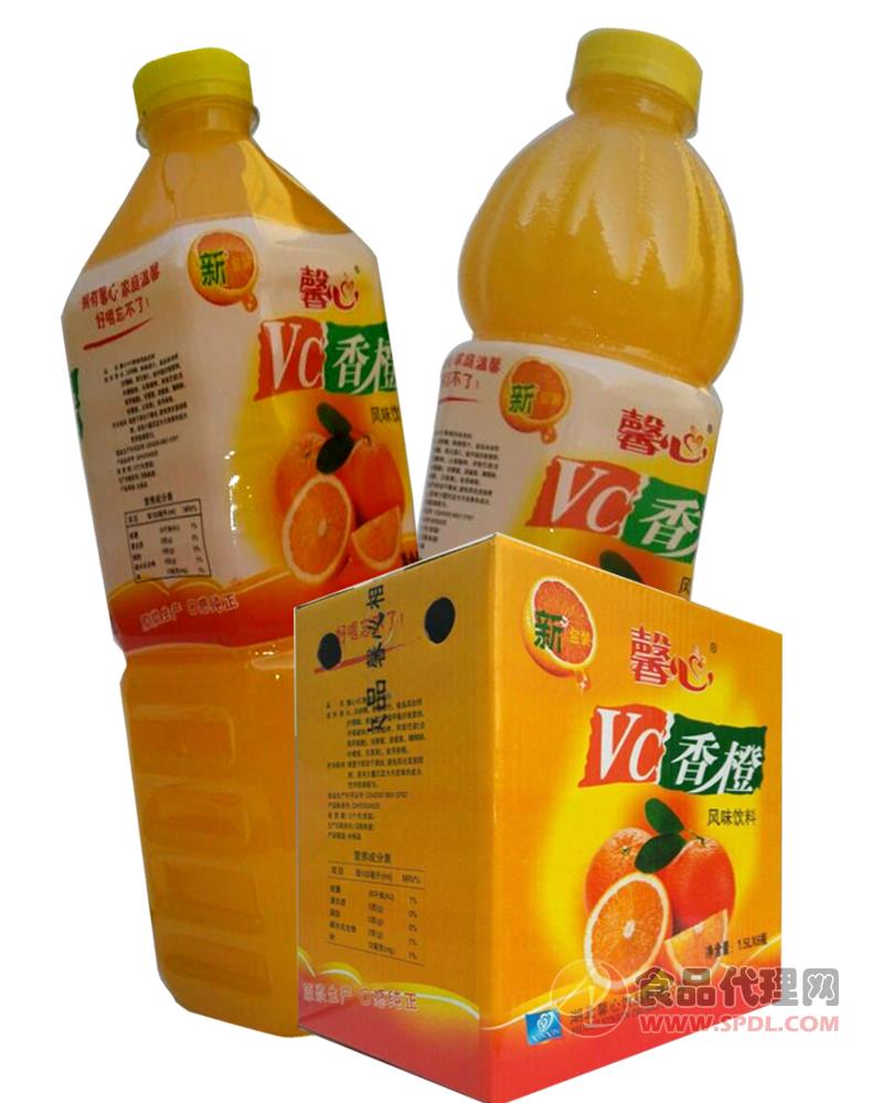 馨心1.5L,2LVC香橙风味饮料