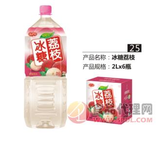 凌汁源果味饮料冰糖荔枝2L