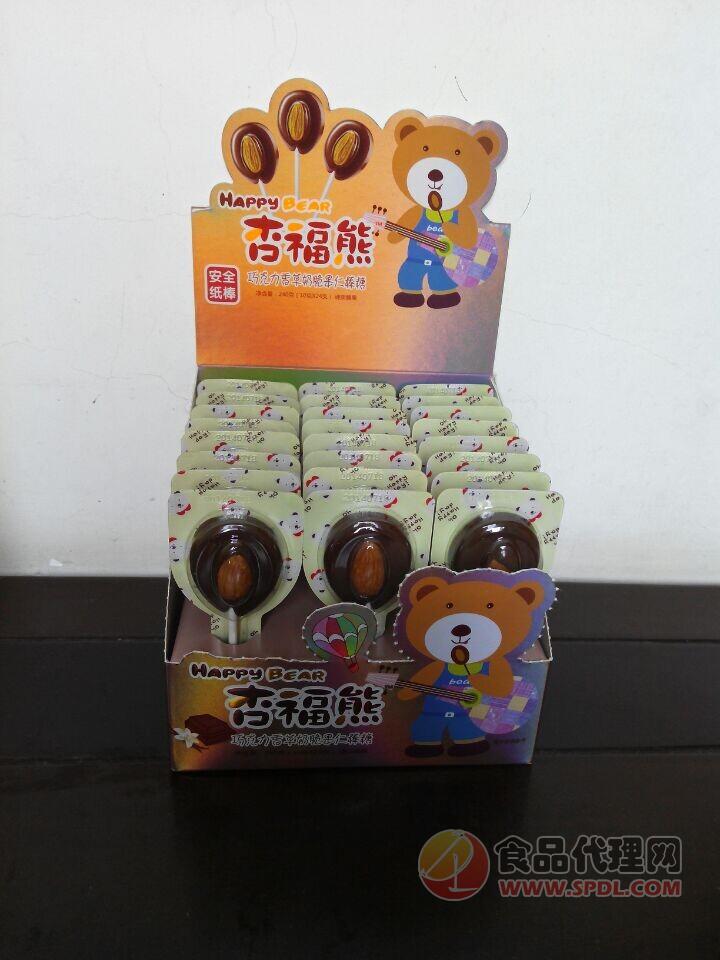 幸福熊巧克力香草棒棒糖300g