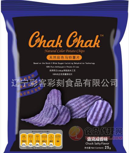 彩食彩客 查克25g 天然彩色马铃薯片