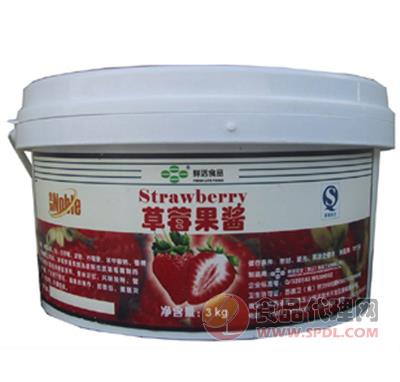 鲜活食品草莓酱3kg