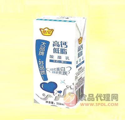 浩宝高钙低脂酸酪乳牛奶+果汁250ml
