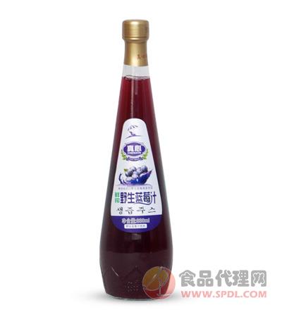 真心野生蓝莓汁838ml