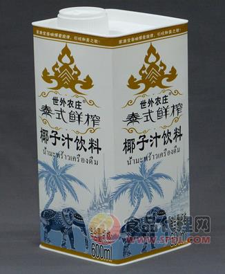 600ML桶装泰式鲜榨椰子汁饮料