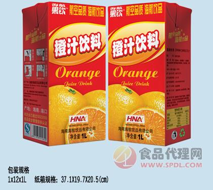 海航饮品橙汁饮料(1L利乐)