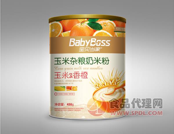 玉米杂粮奶米粉（玉米&香橙）450g
