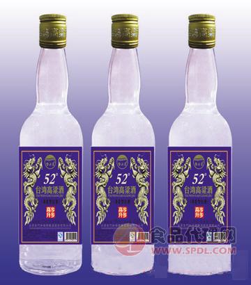 002台湾高粱酒光瓶经典四君子蓝标