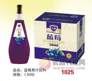 吉源蓝莓果汁1.5lX6