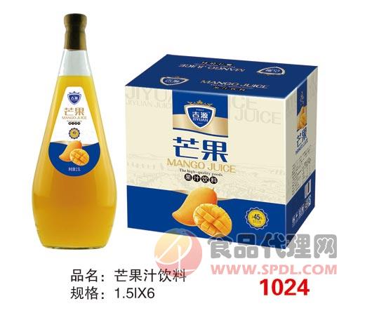 吉源芒果汁1.5lX6