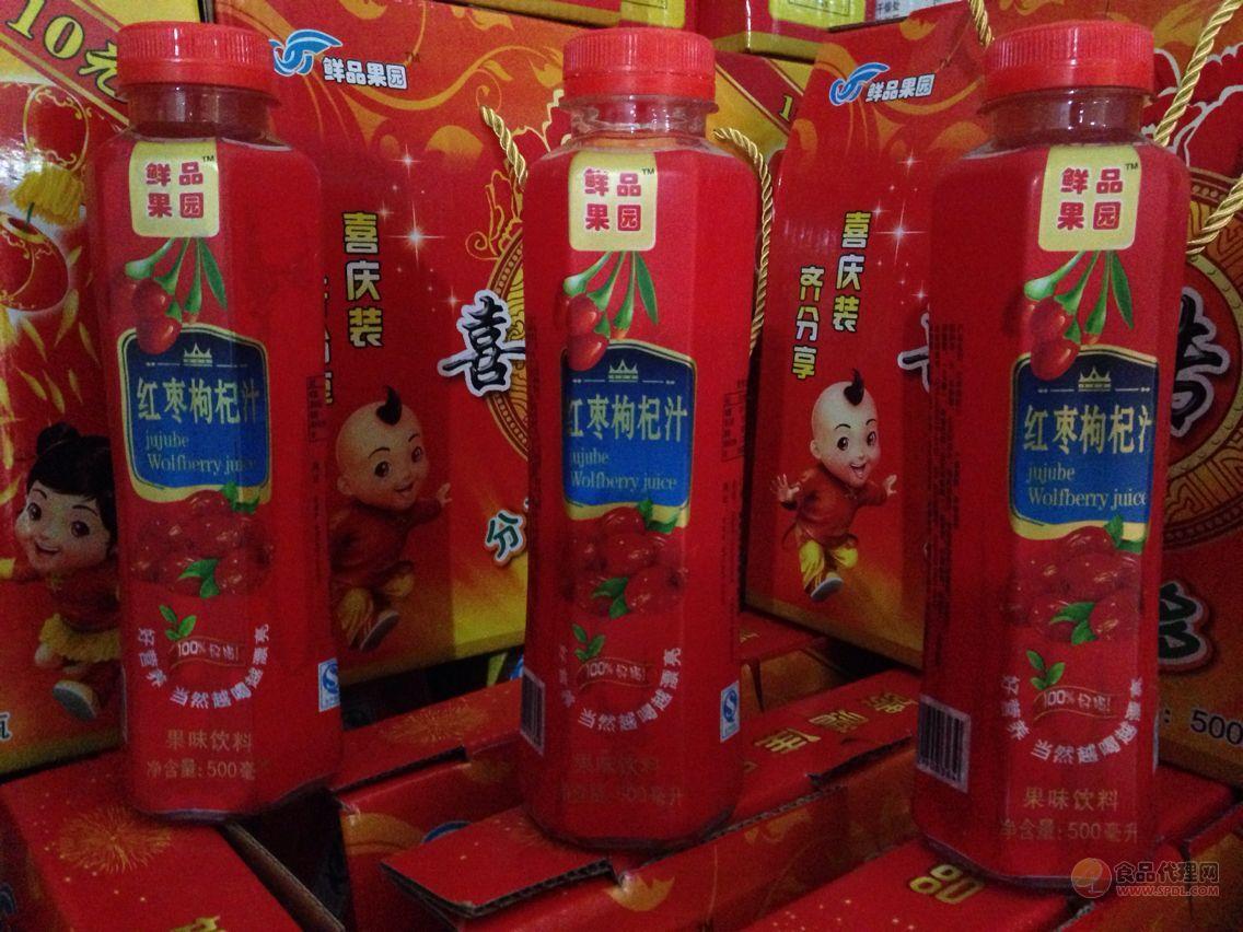 鲜品果园红枣枸杞汁饮料500ml
