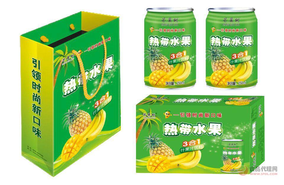 芒果树热带水果3合1什果汁饮料250ml