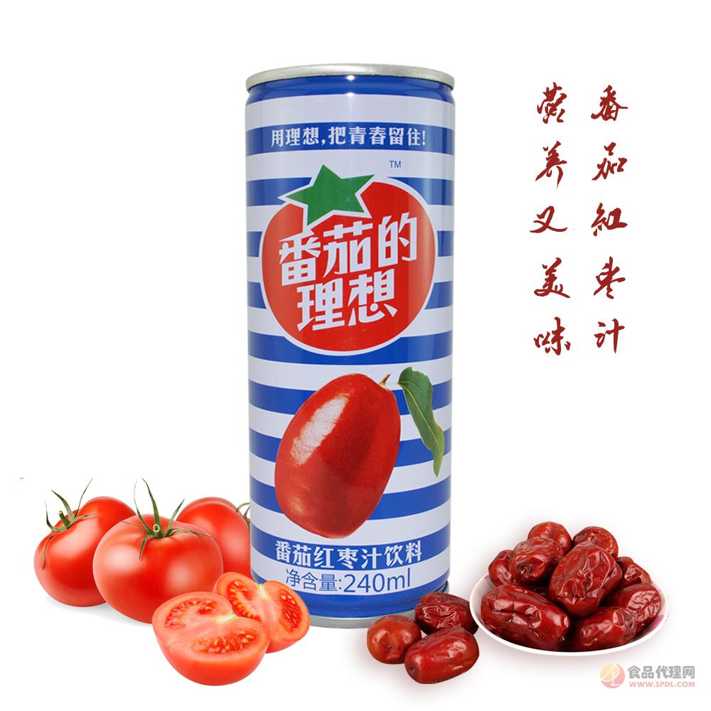 番茄的理想240ml番茄红枣汁招商