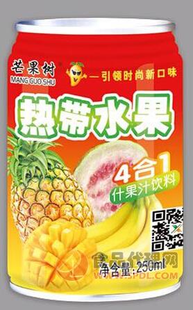 芒果树 热带水果4合1什果汁饮料250ml