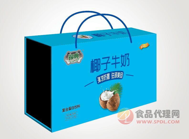 银典椰子牛奶精品木盒240ml 12
