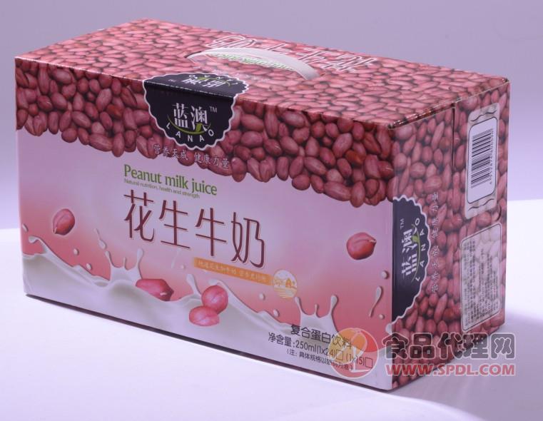 蓝澳苗条花生牛奶250ml 24