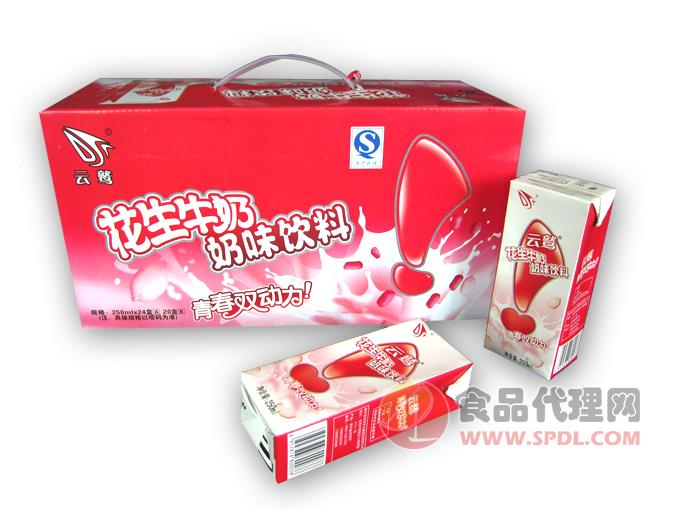 云鹫苗条花生牛奶奶味饮料250ml 24