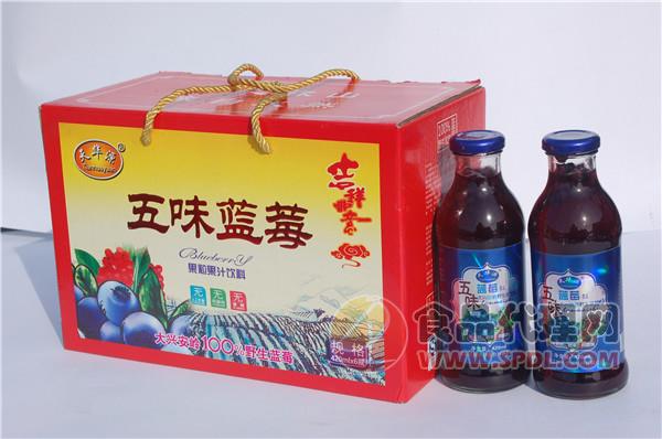 天华源五味蓝莓420mlx6瓶