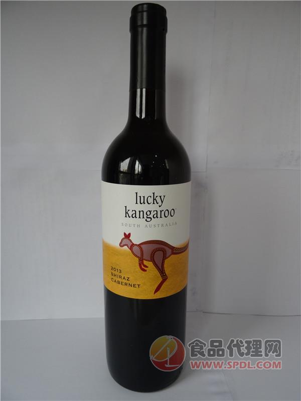 幸运袋鼠 干红葡萄酒750ml/瓶