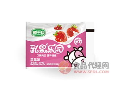 德玉泉乳泉乐园（草莓味）208g