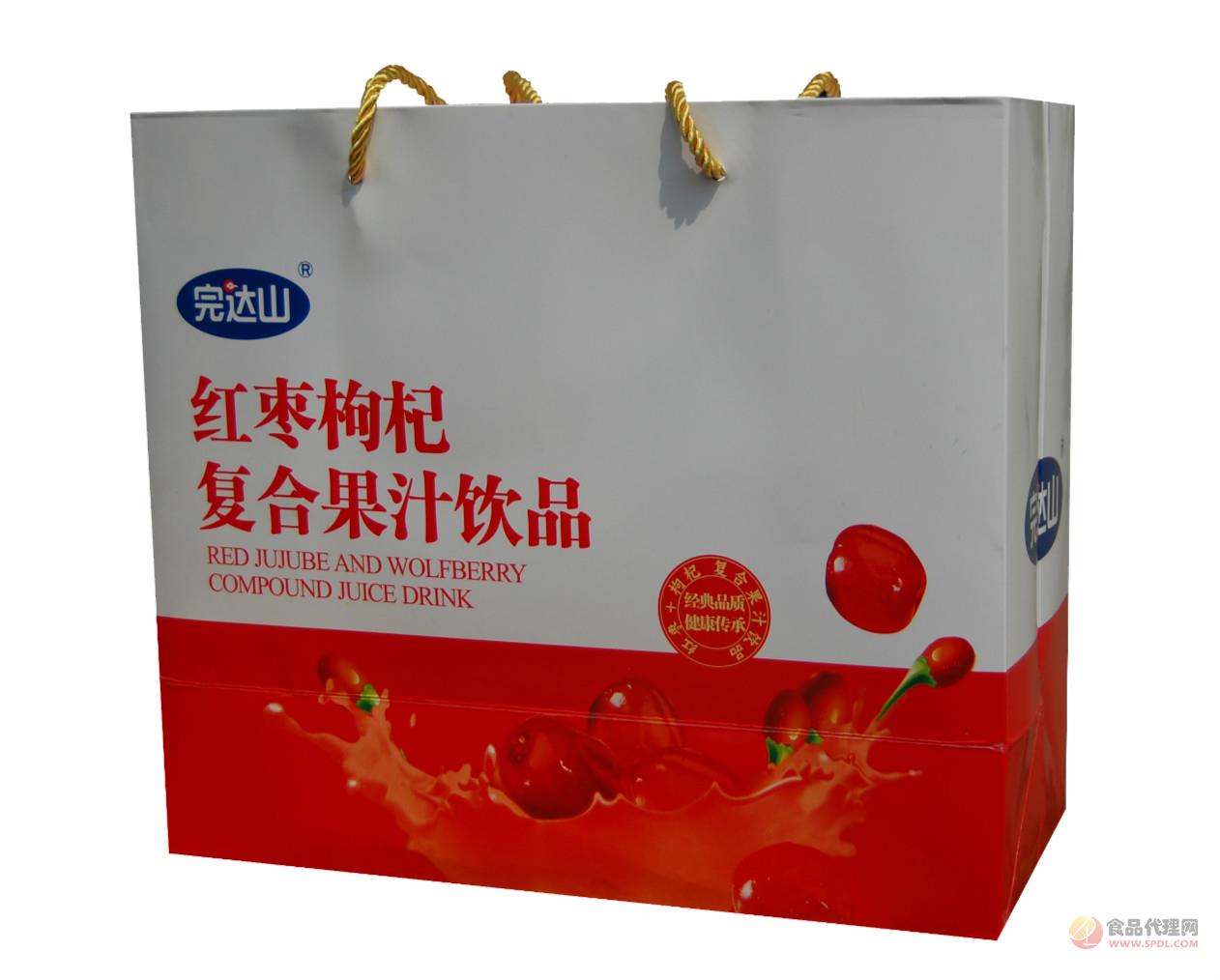 完达山红枣枸杞复合果汁饮品手提袋