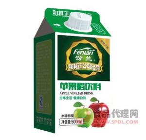汾兰苹果醋饮料木糖醇型盒装500ml
