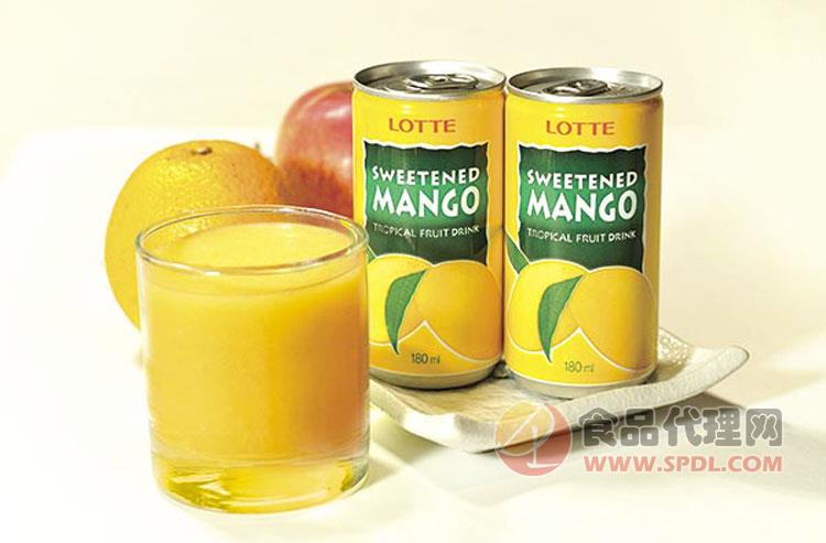 韩国原装进口乐天芒果汁饮料
