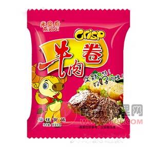 米奥奇牛肉卷膨化食品称重