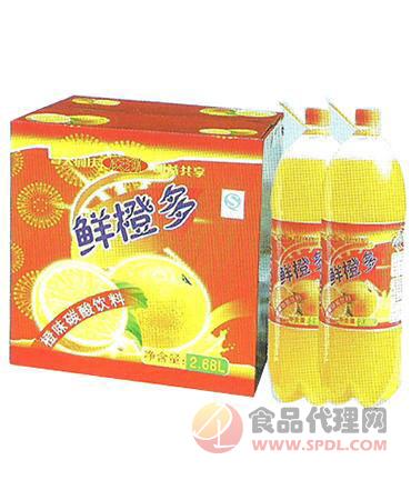 庆利2.68L碳酸鲜橙多招商