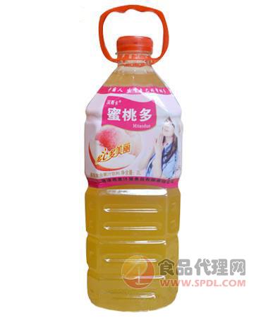 汉斯卡蜜桃多果汁饮料2L